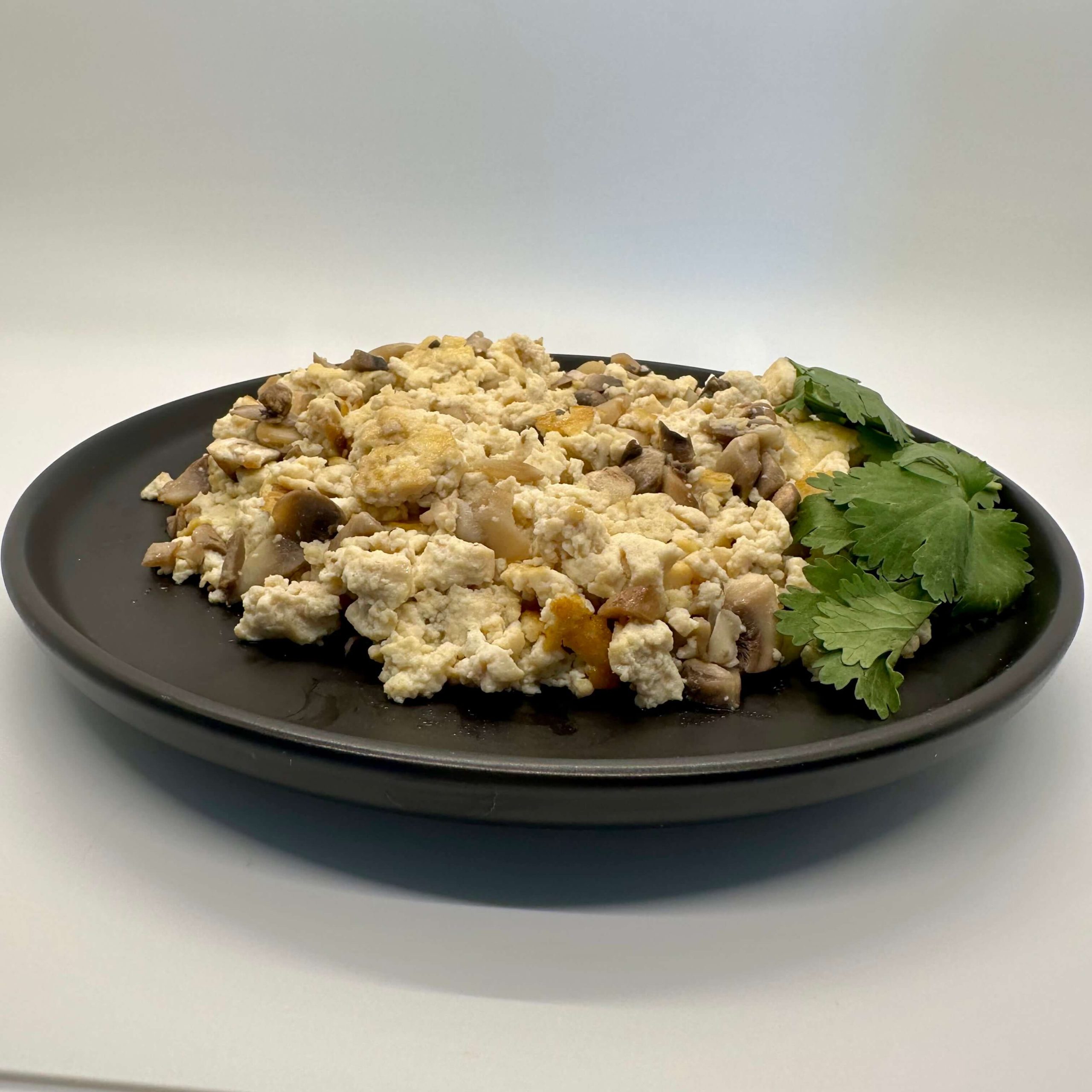 tofu and mushroom scramble